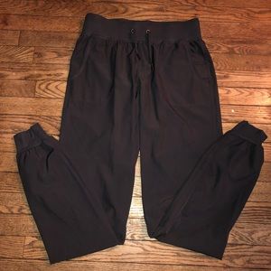 KIAVA drawstring black joggers large long length